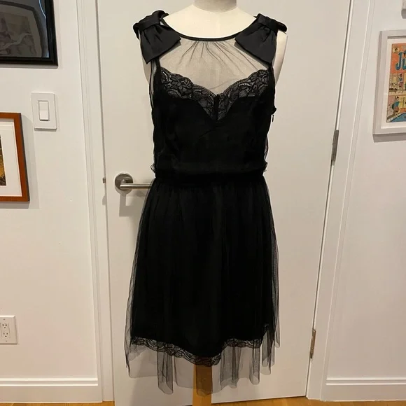 rodarte black dress Black Lace Halter Dress by Rodarte for Target – the collective concept main image 0